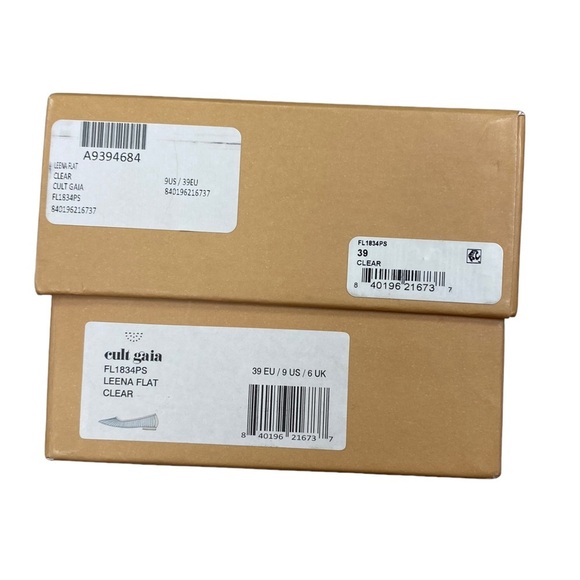New Cult Gaia Leena Flats Clear Size 9 US / 39 EU - Picture 11 of 12